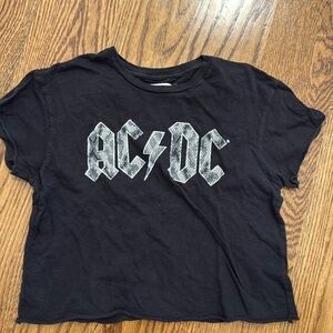 girls medium retrobrand acdc tee